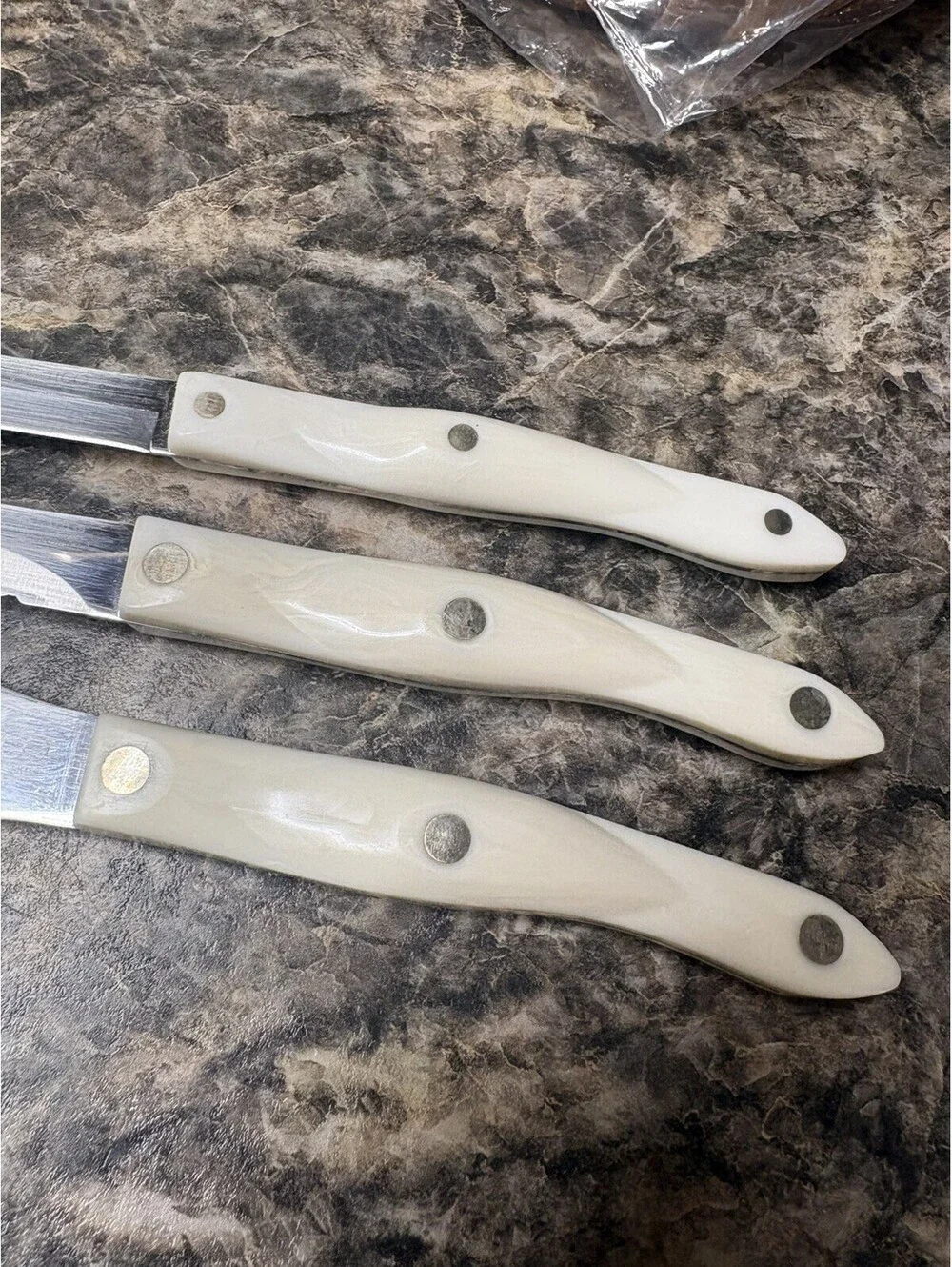 Cutco 1768 Spatula Spreader, 1721 Trimmer, 1720 Paring Knives.